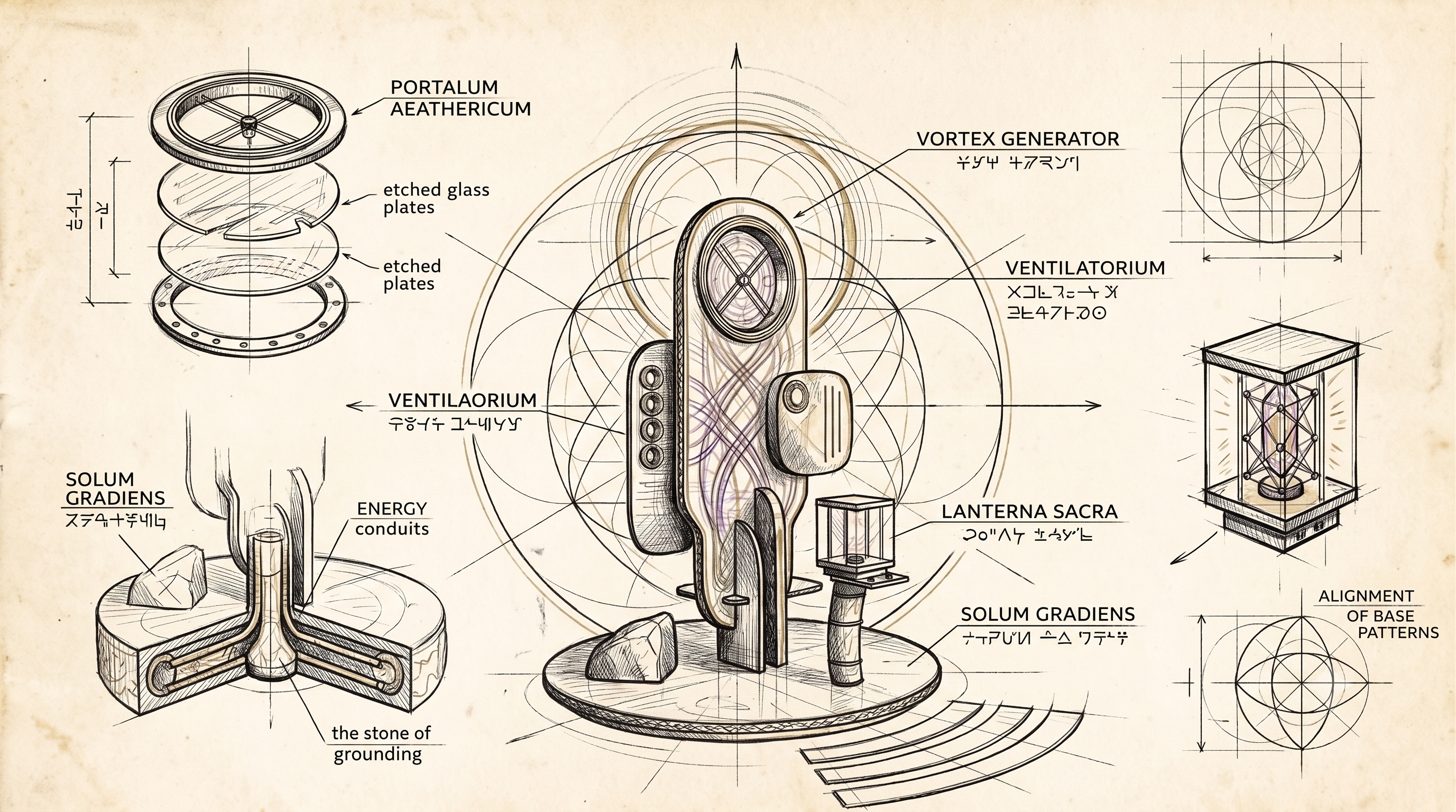 ALUNA technical drawing showing structural engineering detail